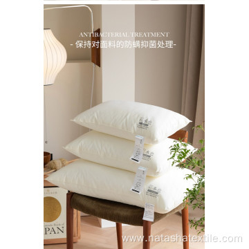Cotton feather silk pillow